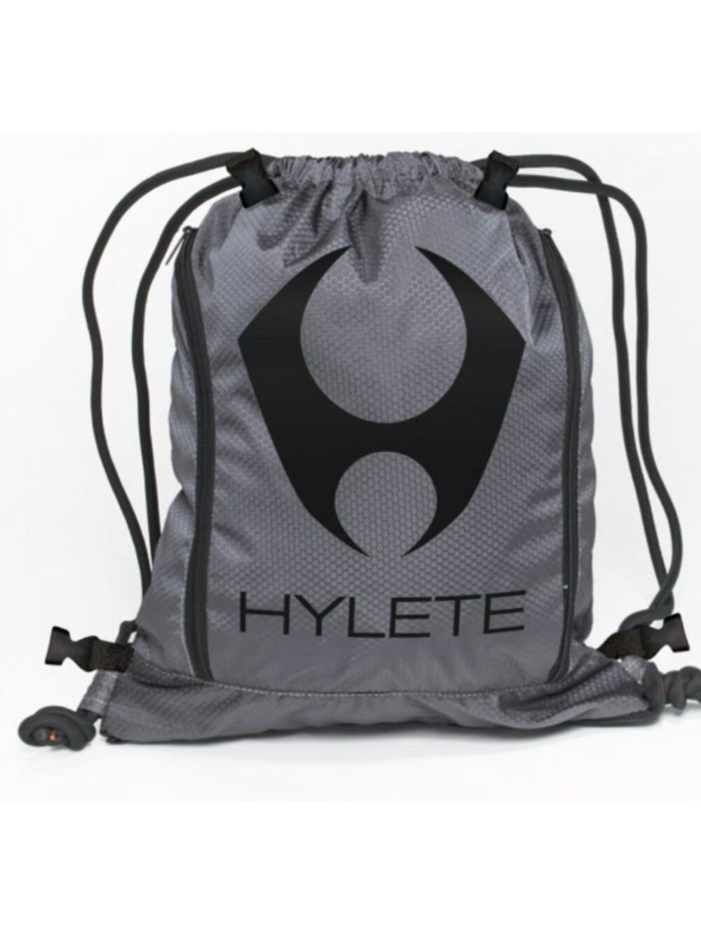 Hylete Icon XL Convertible Backpack Black Gray Zip Up Drawstring Bag Heavy Duty